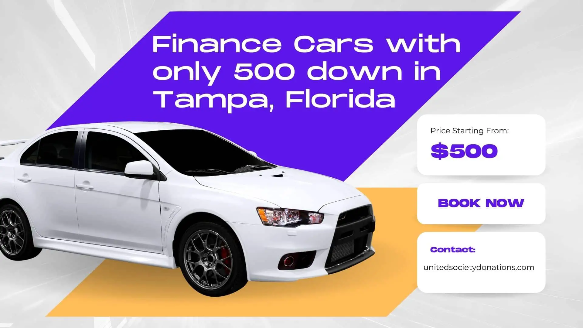 Finance Cars with only 500 down in Tampa, Florida