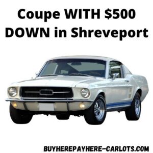 Finance a Coupe with $500 down payment