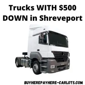 get a truck with $500 down payment